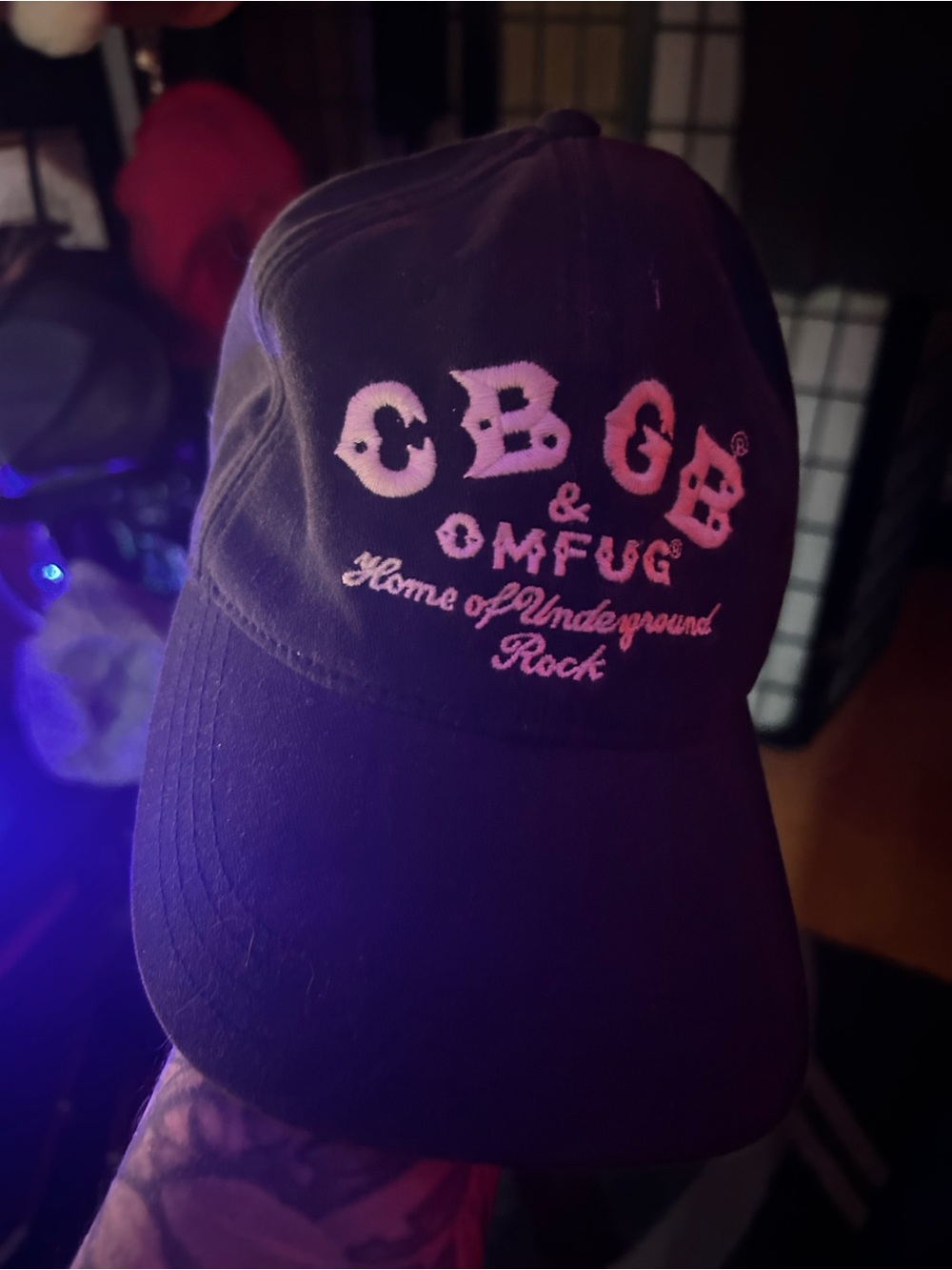 Vintage cbgb adjust baseball hat -sample